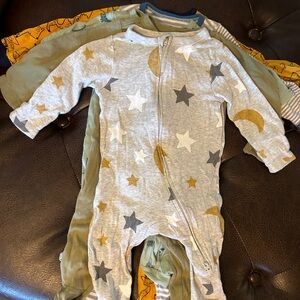 Bundle of baby boy pajamas 3-6 months